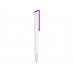 Ручка-подставка «Кипер», белый/фиолетовый с нанесением логотипа компании