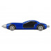 Ручка шариковая «Сан-Марино» в форме автомобиля с открывающимися дверями и инерционным механизмом движения, синяя с нанесением логотипа компании
