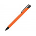 Ручка металлическая шариковая «Crepa», оранжевый/черный с нанесением логотипа компании
