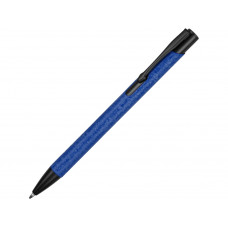 Ручка металлическая шариковая «Crepa», синий/черный с нанесением логотипа компании
