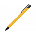 Ручка металлическая шариковая «Crepa», желтый/черный с нанесением логотипа компании
