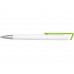 Ручка-подставка «Кипер», белый/зеленое яблоко с нанесением логотипа компании