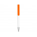 Ручка-подставка «Кипер», белый/оранжевый с нанесением логотипа компании