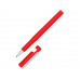 Ручка пластиковая шариковая трехгранная «Nook» с подставкой для телефона в колпачке, красный/белый с нанесением логотипа компании