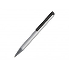 Металлическая шариковая ручка с флеш-картой на 8 Гб "Jobs", серебристая с нанесением логотипа компании