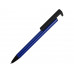 Ручка-подставка шариковая «Кипер Металл», синий с нанесением логотипа компании