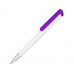 Ручка-подставка «Кипер», белый/фиолетовый с нанесением логотипа компании