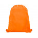 Сетчастый рюкзак со шнурком Oriole, оранжевый с нанесением логотипа компании