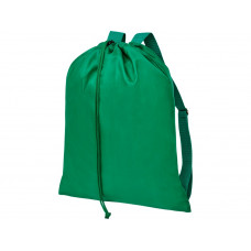 Рюкзак со шнурком и затяжками Oriole, зеленый с нанесением логотипа компании