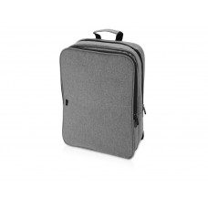 Рюкзак "Деним", серый с нанесением логотипа компании