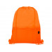 Сетчастый рюкзак со шнурком Oriole, оранжевый с нанесением логотипа компании