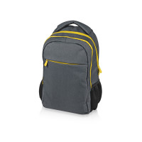 Рюкзак «Metropolitan», серый с желтой молнией