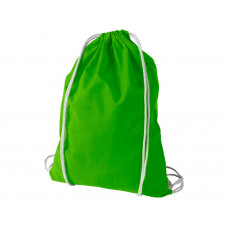 Рюкзак хлопковый «Oregon», лайм с нанесением логотипа компании
