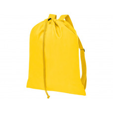 Рюкзак со шнурком и затяжками Oriole, желтый с нанесением логотипа компании