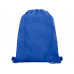 Сетчастый рюкзак со шнурком Oriole, синий с нанесением логотипа компании