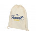Рюкзак со шнурком Oregon хлопка плотностью 140 г/м2, natural с нанесением логотипа компании