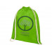 Рюкзак со шнурком Oregon хлопка плотностью 140 г/м2, лайм с нанесением логотипа компании