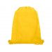 Сетчастый рюкзак со шнурком Oriole, желтый с нанесением логотипа компании