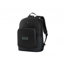 Рюкзак WENGER NEXT 23 Crango 16", чёрный, переработанный ПЭТ, 33х22х46 см, 25л с нанесением логотипа компании