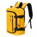 Рюкзак TORBER РИТМ, желтый, полиэстер 900D с PU покрытием, 27 х 16 х 36 см, 15 л с нанесением логотипа компании