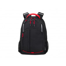 Рюкзак TORBER ROCKIT с отделением для ноутбука 15.6", черный/красный, нейлон, 32 х 14 х 50 см, 22л