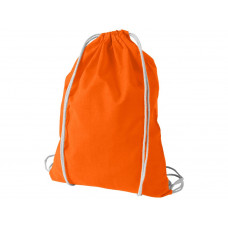 Рюкзак хлопковый «Oregon», оранжевый с нанесением логотипа компании