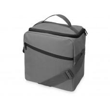 Изотермическая сумка-холодильник "Classic" c контрастной молнией, серый/черный