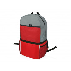 Рюкзак-холодильник "Sea Isle", красный/серый с нанесением логотипа компании