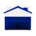 Подставка "Милый домик", синий с нанесением логотипа компании