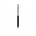 Ручка шариковая «Бельведер», черный/серебристый с нанесением логотипа компании