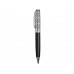 Ручка шариковая «Бельведер», черный/серебристый с нанесением логотипа компании