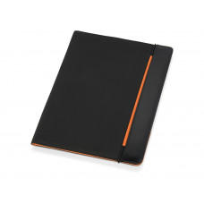 Папка для документов «Делос», черный/оранжевый (P)