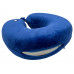 Подушка для путешествий с эффектом памяти Мемо "Drowsy" Royal Blue с нанесением логотипа компании