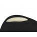 Подушка Dream с эффектом памяти, с кармашком, черный с нанесением логотипа компании
