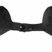 Подушка Basic из микрофибры с эффектом памяти U-shape, черный с нанесением логотипа компании