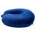 Подушка для путешествий с эффектом памяти Мемо "Drowsy" Royal Blue с нанесением логотипа компании