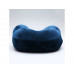 Подушка для путешествий со встроенным массажером "Massage Tranquility Pillow", синий с нанесением логотипа компании