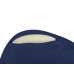 Подушка Dream с эффектом памяти, с кармашком, синий с нанесением логотипа компании