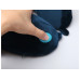 Подушка для путешествий со встроенным массажером "Massage Tranquility Pillow", синий с нанесением логотипа компании