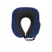 Подушка Dream с эффектом памяти, с кармашком, синий с нанесением логотипа компании