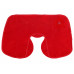 Подушка надувная «Сеньос», красный с нанесением логотипа компании