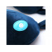 Подушка для путешествий со встроенным массажером "Massage Tranquility Pillow", синий с нанесением логотипа компании