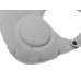 Подушка под шею с помпой Push, серый с нанесением логотипа компании