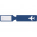 Багажная бирка Favor, синий с нанесением логотипа компании