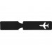 Багажная бирка Favor, черный с нанесением логотипа компании