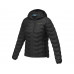 Женская утепленная куртка Petalite из материалов, переработанных по стандарту GRS - сплошной черный с нанесением логотипа компании