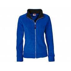 Куртка флисовая "Nashville" женская, кл. синий/черный с нанесением логотипа компании
