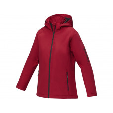 Notus женская утепленная куртка из софтшелла - Красный с нанесением логотипа компании