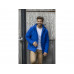 Notus мужская утепленная куртка из софтшелла - Cиний с нанесением логотипа компании