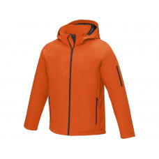 Notus мужская утепленная куртка из софтшелла - Оранжевый с нанесением логотипа компании